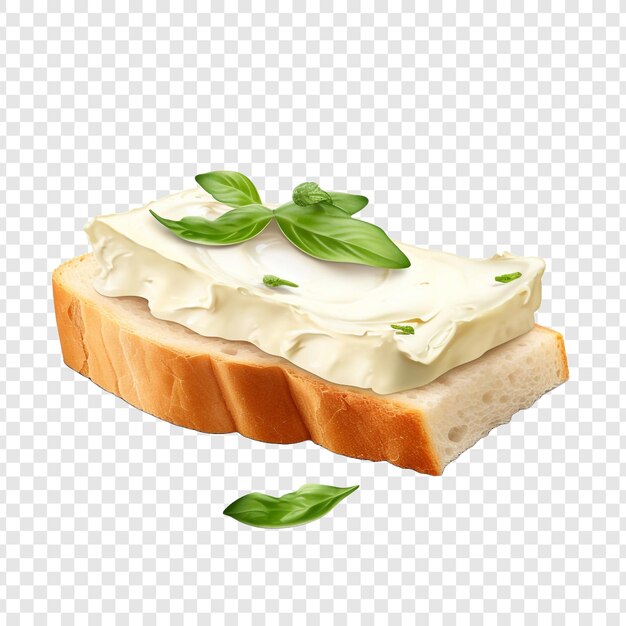 PSD cream cheese isolated on transparent background