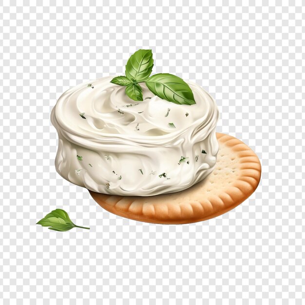 PSD cream cheese isolated on transparent background