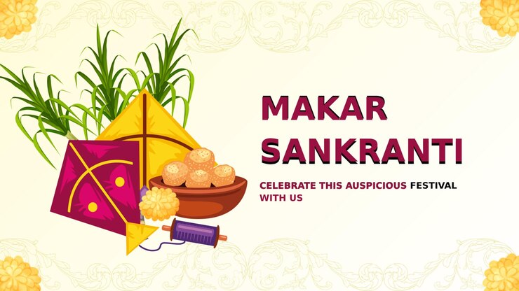 PSD cream festive makar sankranti celebration youtube thumbnail