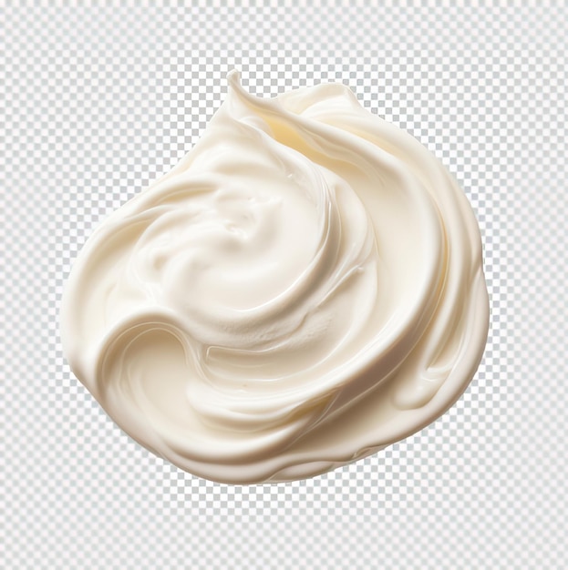 cream isolated on transparent background