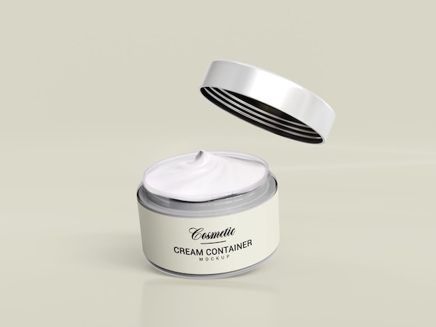 Cream jar mockup