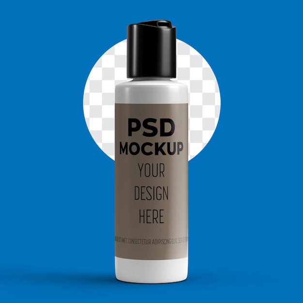 PSD cream jar psd mockup