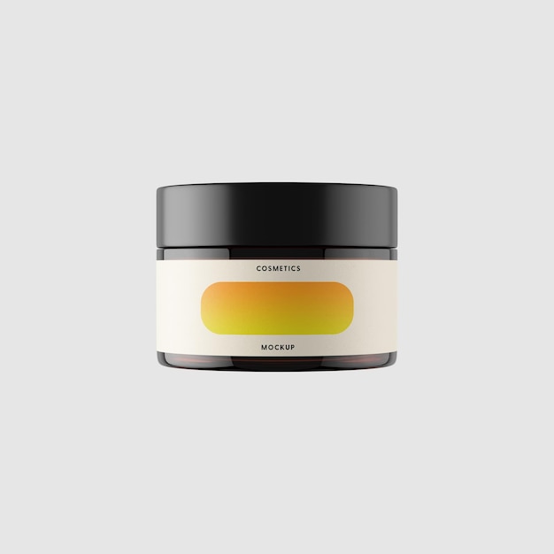 PSD cream jar