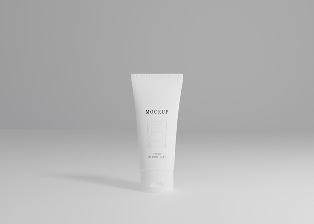 Cream packaging mockup