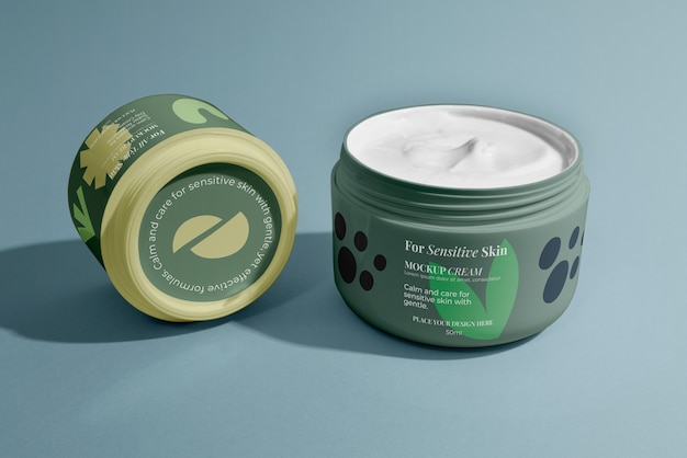 PSD cream refill mockup design