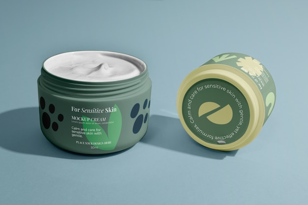 PSD cream refill mockup design