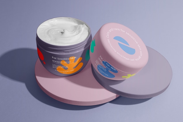 PSD cream refill mockup design