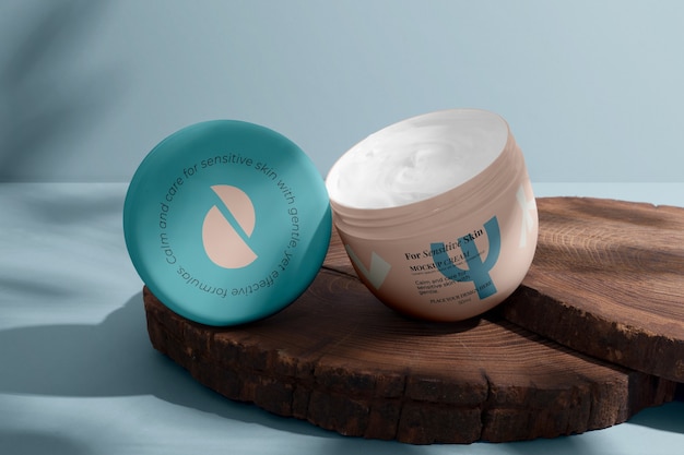 PSD cream refill mockup design