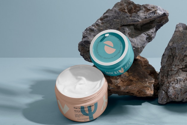 PSD cream refill mockup design