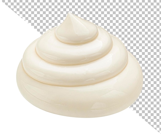 Cream swirl isolated