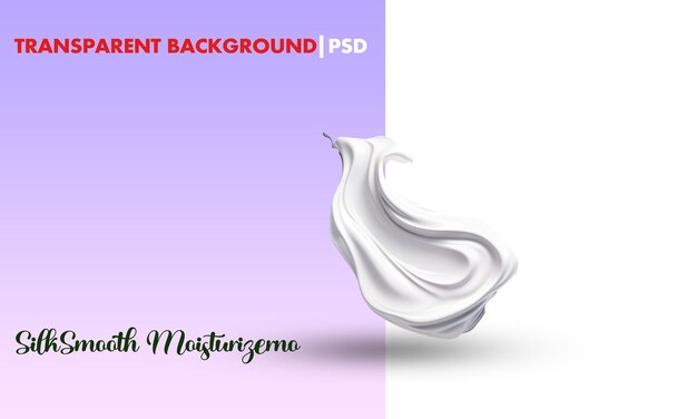 Cream transparent psd file