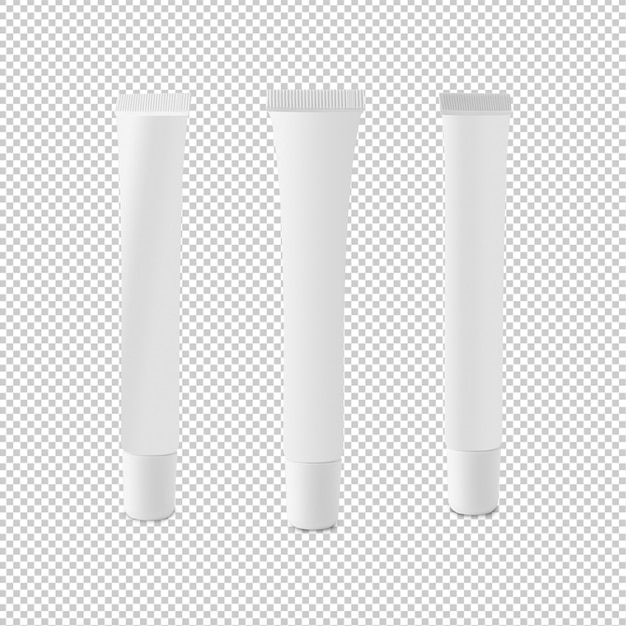 PSD cream tube mockup cutout psd file