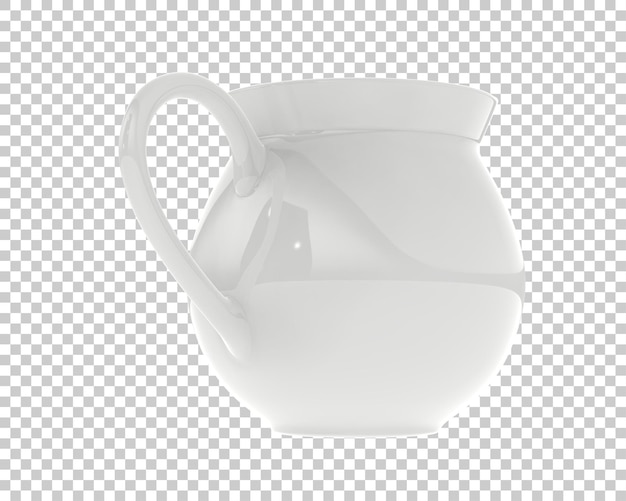 Creamer su sfondo trasparente 3d rendering illustrazione