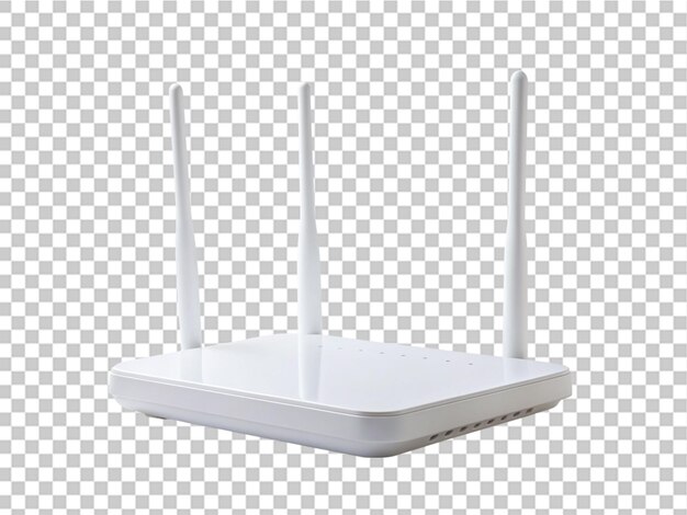 Create a high quality a white wife router on transparent background