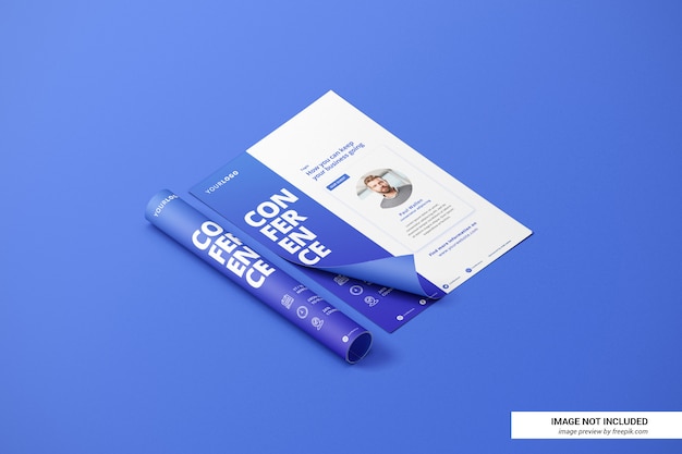 Creatief cv of flyer mockup