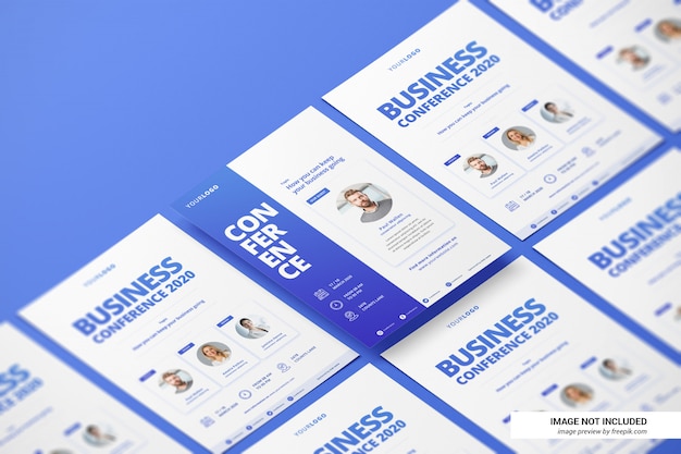 Creatief cv of flyer mockup