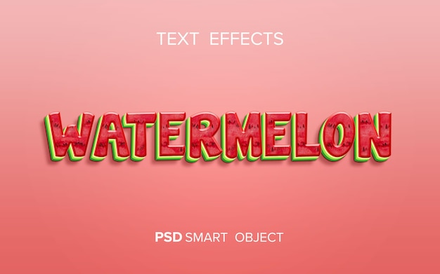 PSD creatief fruit-teksteffect