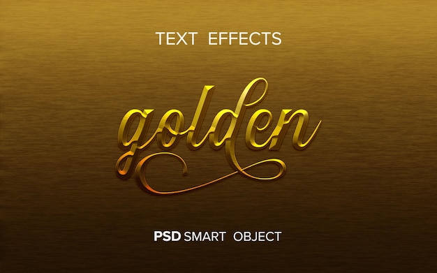 PSD creatief gouden teksteffect