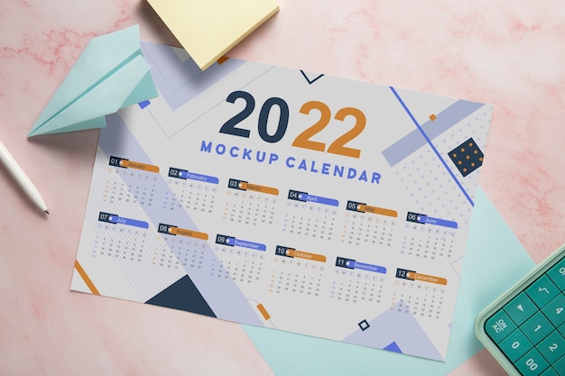 PSD creatief kalendermodel