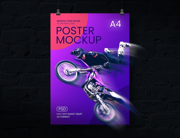 PSD creatief model van een posterontwerp