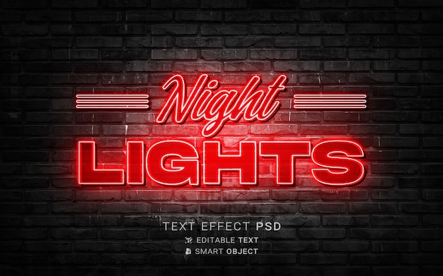 PSD creatief neon-teksteffect