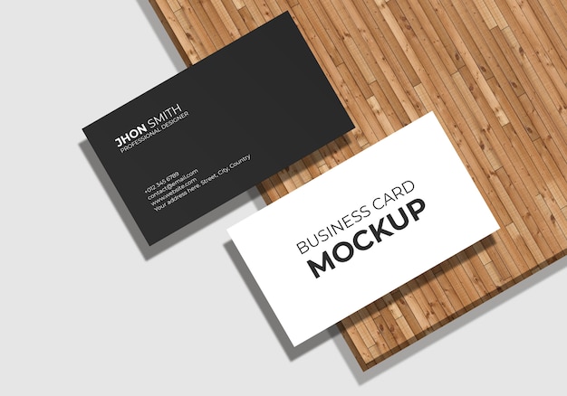 Creatief visitekaartje mockup