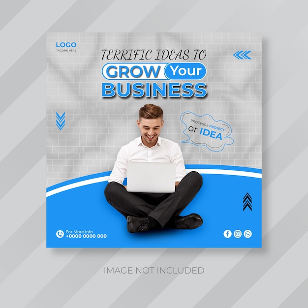 Creatieve bedrijfsgroei ideeën Moderne marketing sjabloon