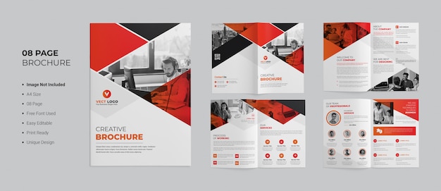 PSD creatieve brochure sjabloon