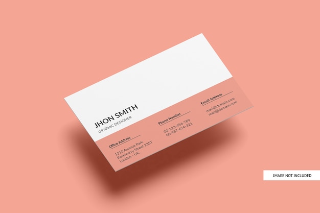 Creatieve visitekaartje Mockup geïsoleerd