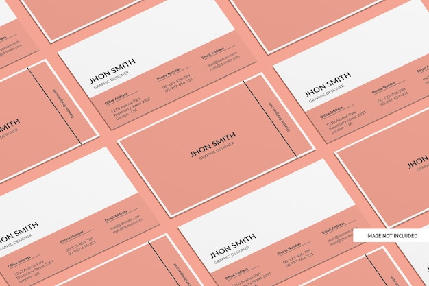 Creatieve visitekaartje Mockup geïsoleerd