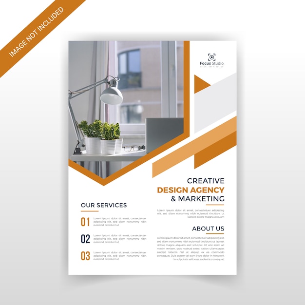 creatieve zakelijke flyer template