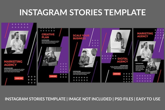 Креативное агентство instagram stories design template