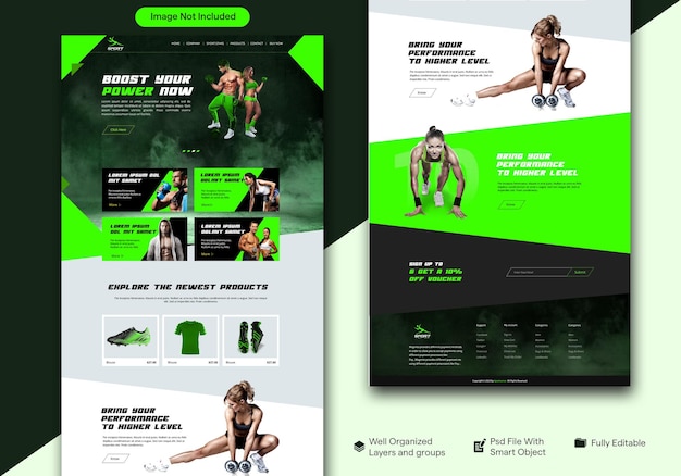 Creative Agency Portfolio Website PSD-sjabloon
