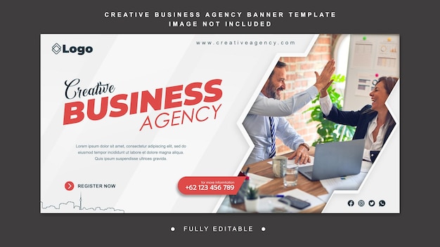 PSD creative agency_web banner template