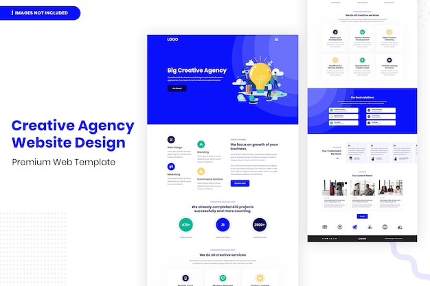 Creative agency website design template