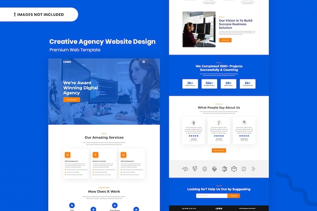 Creative Agency Website Page Design Template