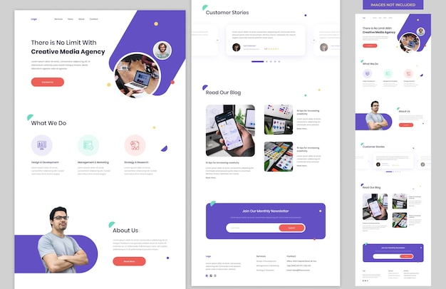 Creative agency website template