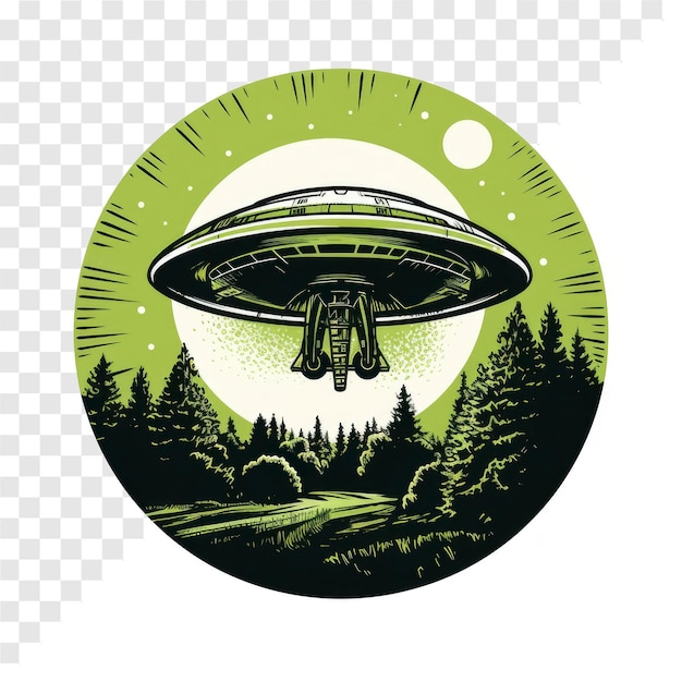 PSD ufoのクリエイティブなアートワークイラスト