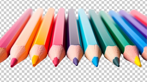 PSD creative background with colored pencils