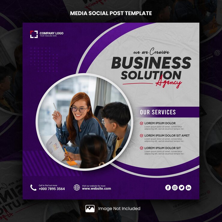 PSD creative business agency media social post template