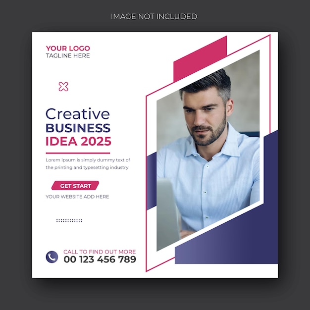 Creative business agency social media corporate Instagram marketing post