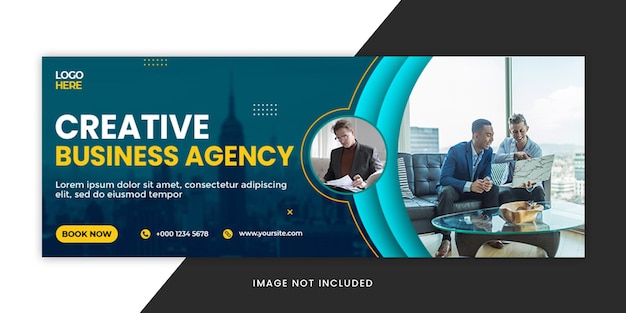 creative business agency social media facebook cover template