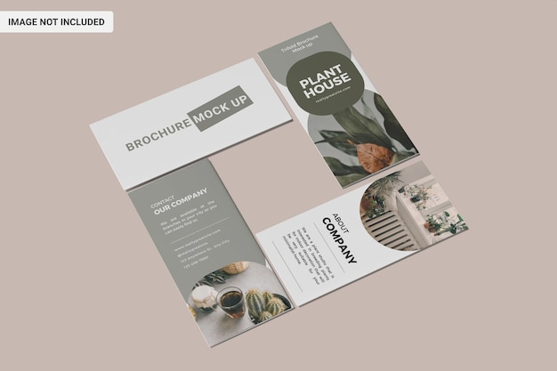 PSD mockup di brochure aziendale creativa serie 4