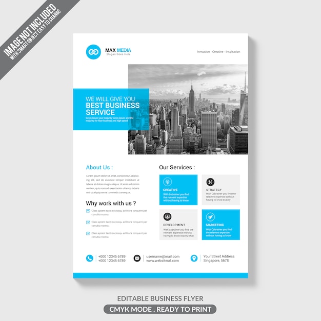 Mockup di brochure di business creativo