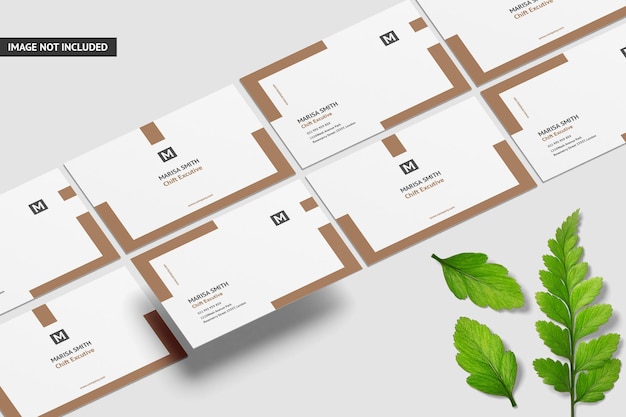 Design creativo del mockup del biglietto da visita