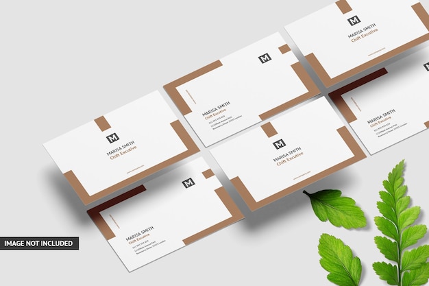 Design creativo del mockup del biglietto da visita