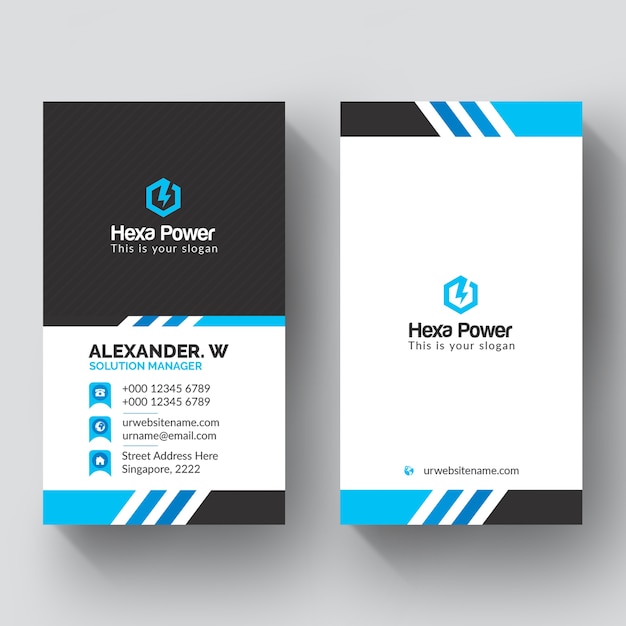 PSD creative business card mockup