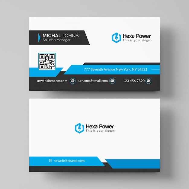 PSD creative business card mockup