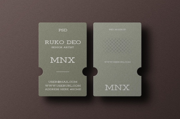 PSD creative business card mockup