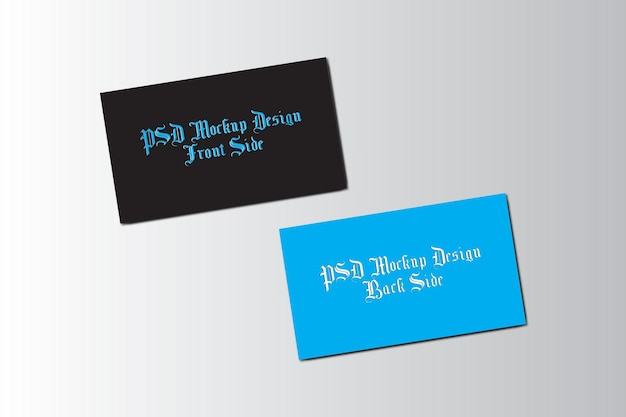 PSD クリエイティブな名刺またはサンキューカードのpsd無料モックアップデザイン